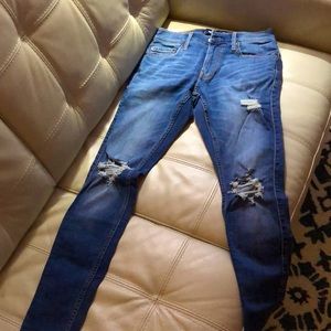 Hollister men's ripped jeans